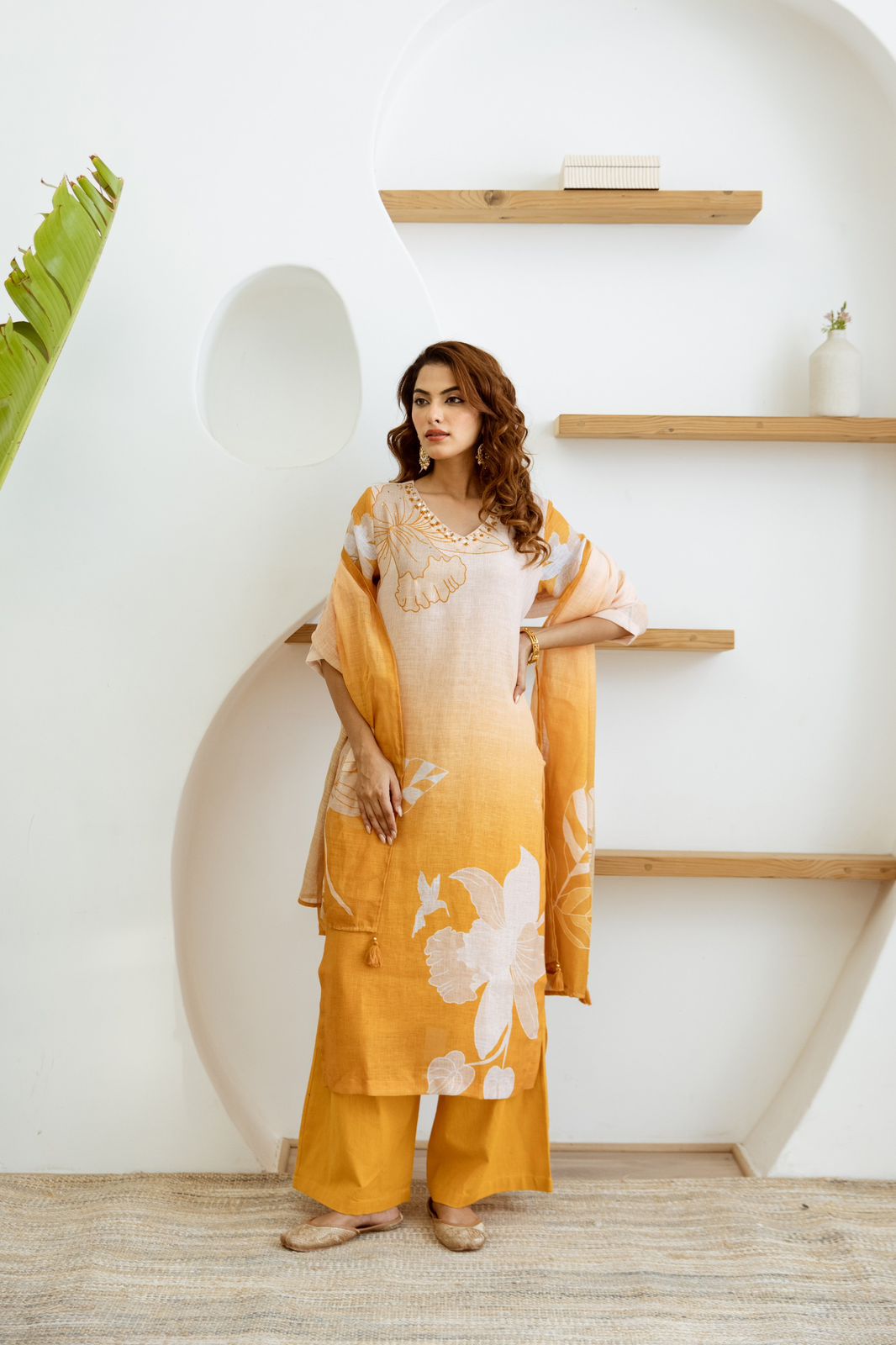 Women Viscose Rayon Kurta Sharara Set