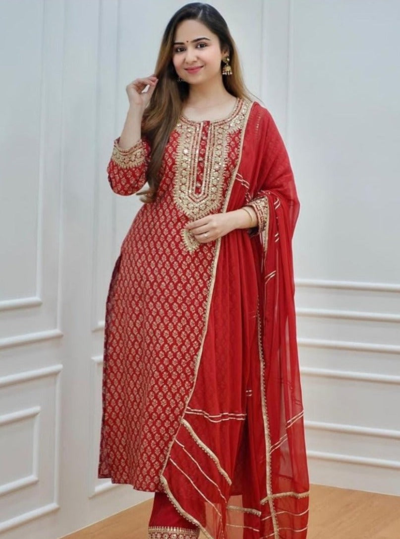 Love Red Valentine's Kurta Set