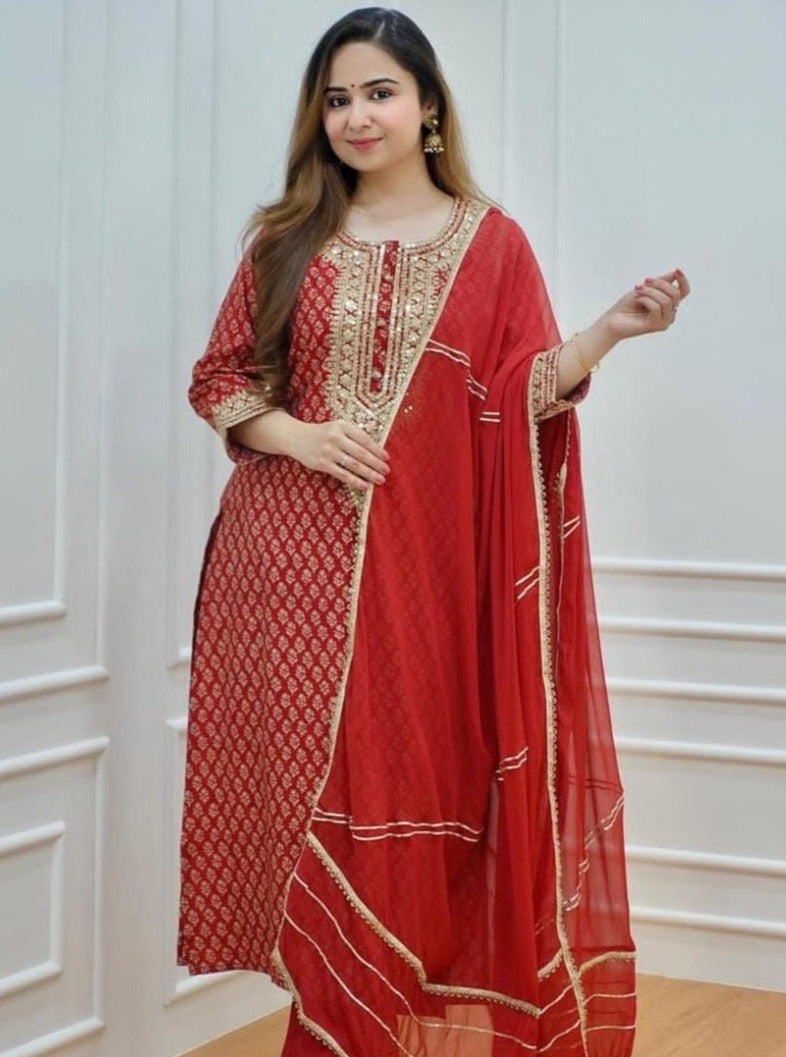 Love Red Valentine's Kurta Set