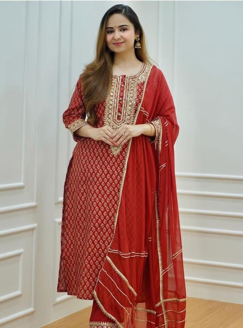 Love Red Valentine's Kurta Set