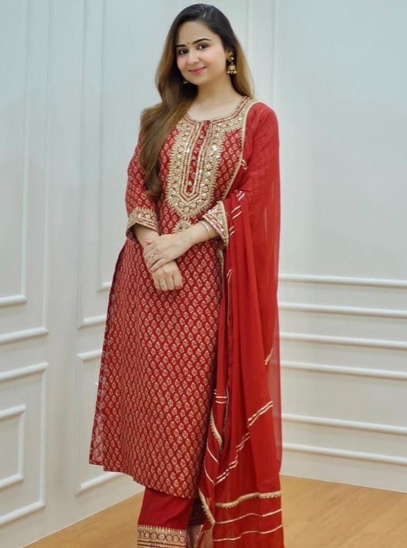 Love Red Valentine's Kurta Set